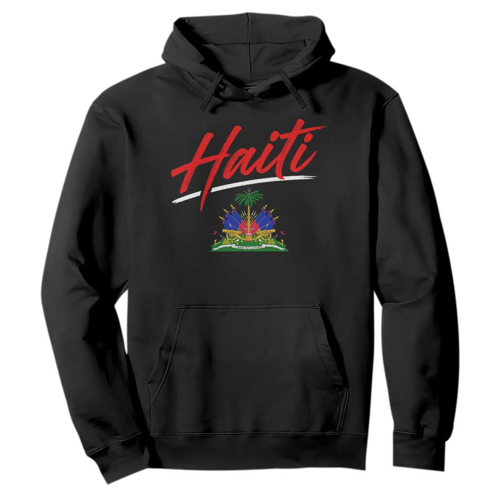 Retro Haiti Hoodie Haitian Gift Ayiti Roots TS10 Black Print Your Wear
