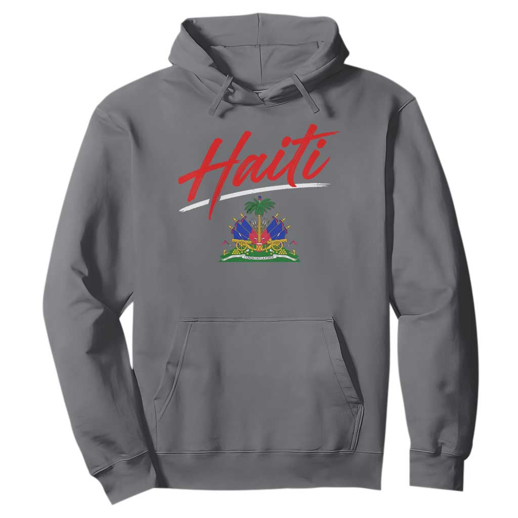 Retro Haiti Hoodie Haitian Gift Ayiti Roots TS10 Charcoal Print Your Wear