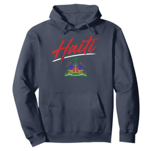 Retro Haiti Hoodie Haitian Gift Ayiti Roots TS10 Navy Print Your Wear