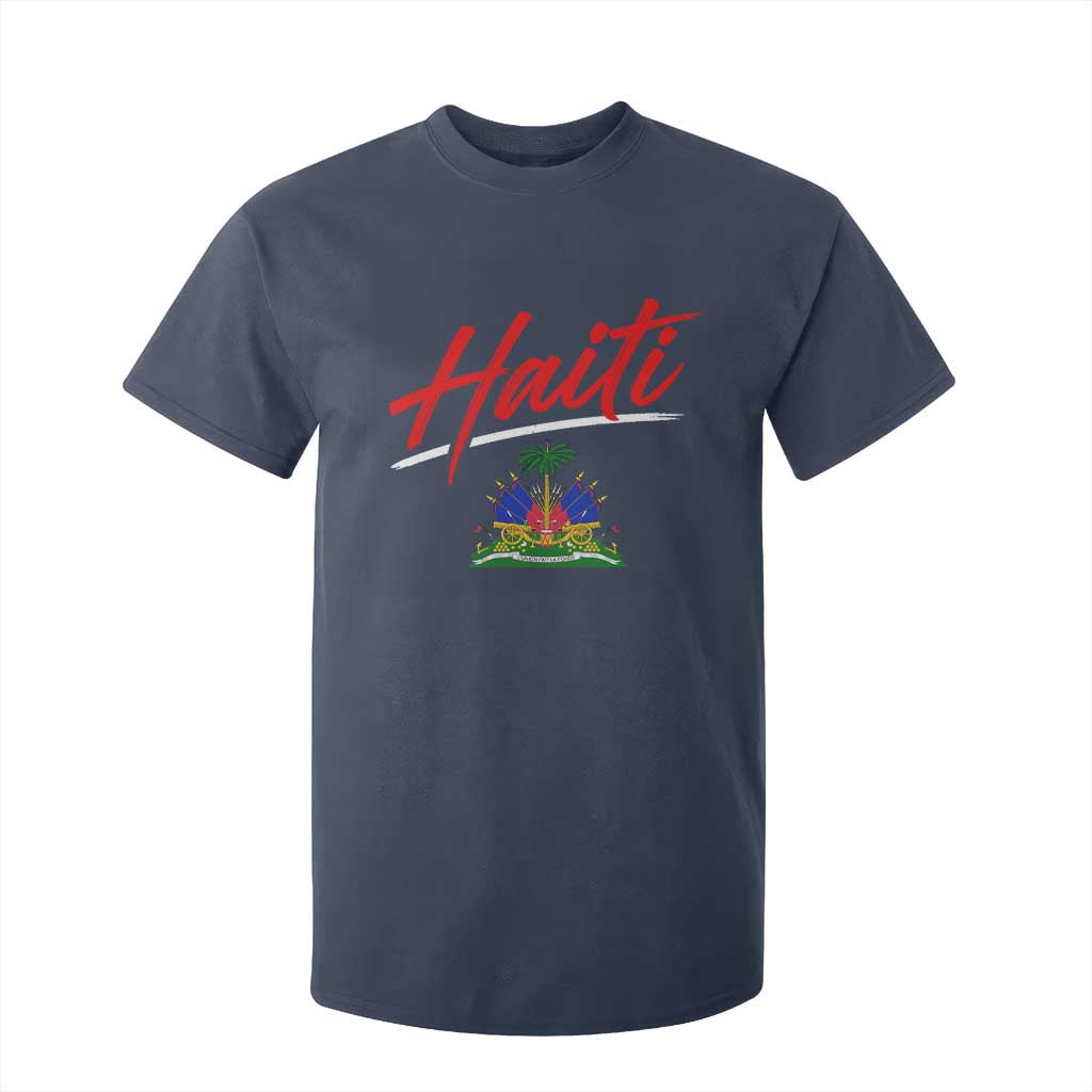 Retro Haiti T Shirt For Kid Haitian Gift Ayiti Roots TS10 Navy Print Your Wear