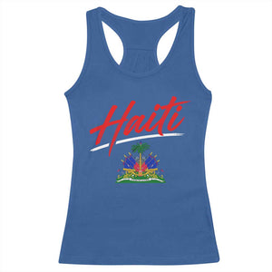 Retro Haiti Racerback Tank Top Haitian Gift Ayiti Roots TS10 Royal Blue Print Your Wear