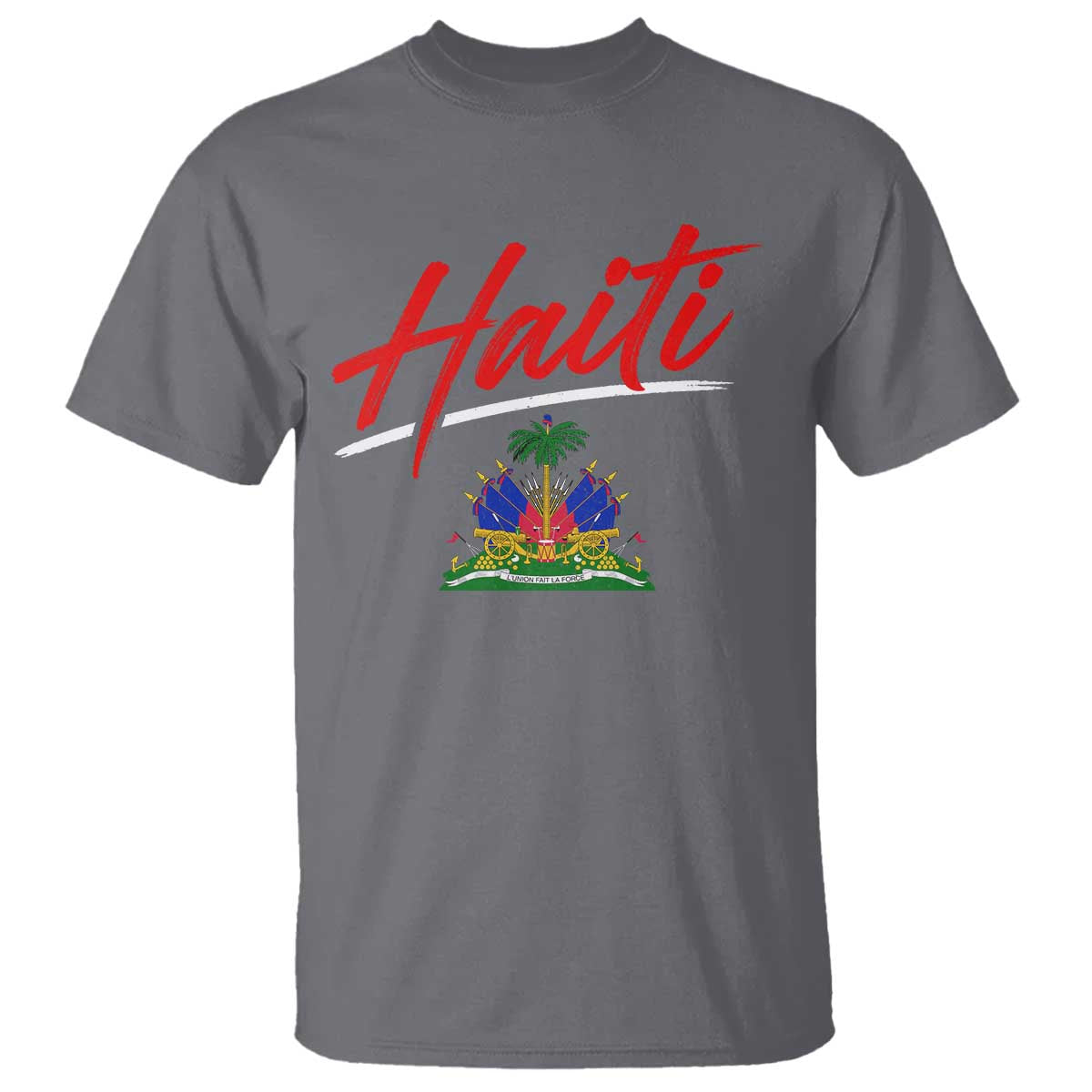 Retro Haiti T Shirt Haitian Gift Ayiti Roots TS10 Charcoal Print Your Wear