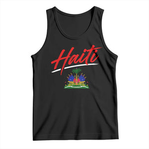 Retro Haiti Tank Top Haitian Gift Ayiti Roots TS10 Black Print Your Wear