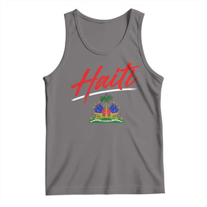 Retro Haiti Tank Top Haitian Gift Ayiti Roots TS10 Deep Heather Print Your Wear