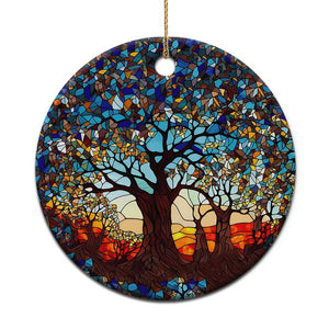 Touber Tree of Life Christmas Ornament Stained Glass Xmas Holiday Present Idea TS10 Print Your Wear