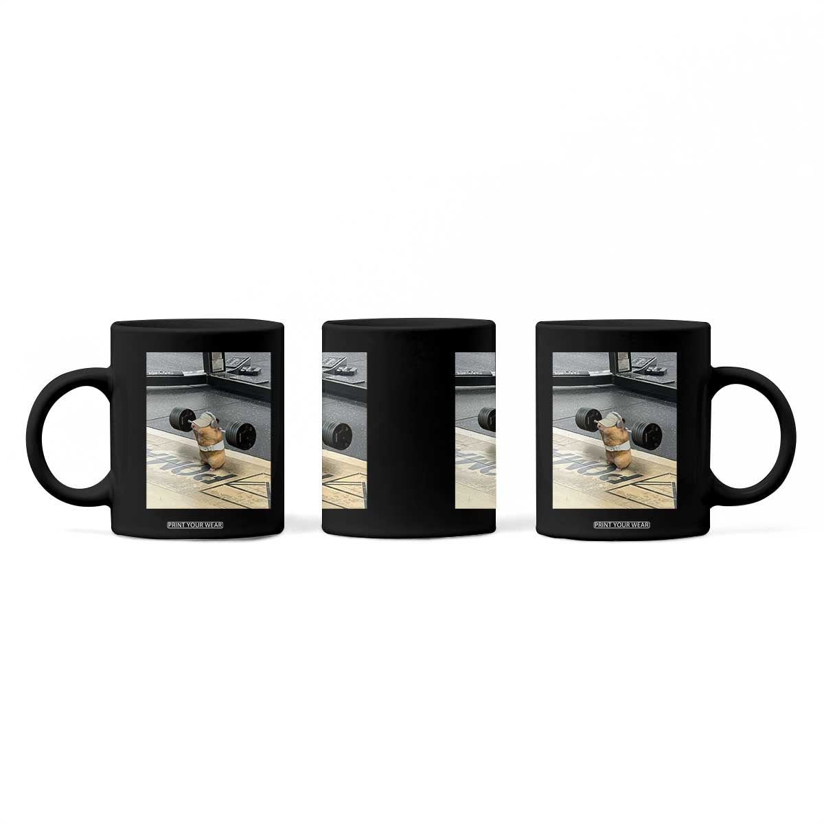 Hamster Gym Coffee Mug Funny Rat Workout Weightlifting Pump Cover TS10 Print Your Wear