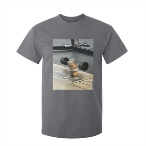 Hamster Gym T Shirt For Kid Funny Rat Workout Weightlifting Pump Cover TS10 Charcoal Print Your Wear