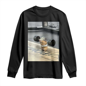 Hamster Gym Long Sleeve Shirt Funny Rat Workout Weightlifting Pump Cover TS10 Black Print Your Wear