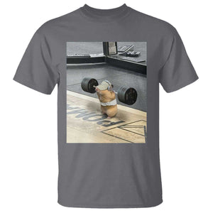 Hamster Gym T Shirt Funny Rat Workout Weightlifting Pump Cover TS10 Charcoal Print Your Wear