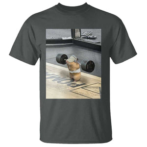 Hamster Gym T Shirt Funny Rat Workout Weightlifting Pump Cover TS10 Dark Heather Print Your Wear