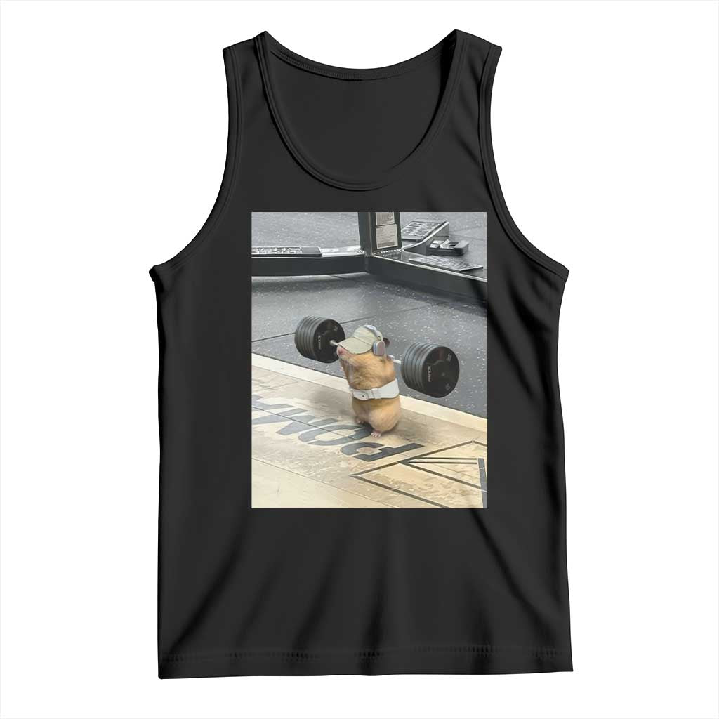 Hamster Gym Tank Top Funny Rat Workout Weightlifting Pump Cover TS10 Black Print Your Wear