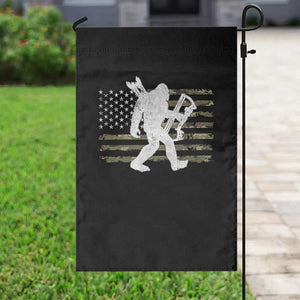 Bow Hunting Archer Bigfoot Garden Flag Sasquatch Camo US Flag Hunter Dad TS10 Print Your Wear