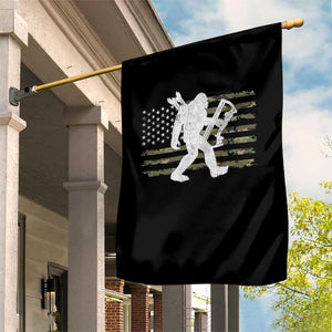 Bow Hunting Archer Bigfoot Garden Flag Sasquatch Camo US Flag Hunter Dad TS10 Print Your Wear