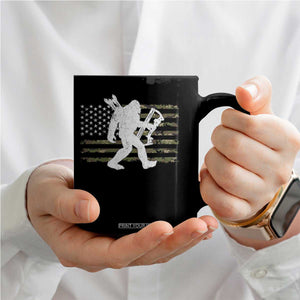 Bow Hunting Archer Bigfoot Coffee Mug Sasquatch Camo US Flag Hunter Dad TS10 Print Your Wear