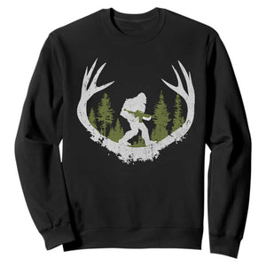 Bigfoot Gun Owner Sweatshirt Retro Deer Hunting Sasquatch Hunter Dad TS10 Black Print Your Wear