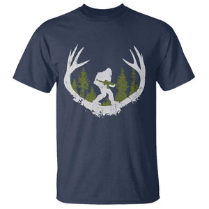 Bigfoot Gun Owner T Shirt Retro Deer Hunting Sasquatch Hunter Dad TS10 Navy Print Your Wear