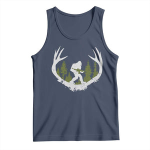 Bigfoot Gun Owner Tank Top Retro Deer Hunting Sasquatch Hunter Dad TS10 Navy Print Your Wear