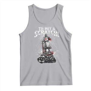 Funny Tis But A Scratch Medieval Warrior Knight Tank Top Funny Gift Sarcastic Quote TS10 Athletic Heather Print Your Wear
