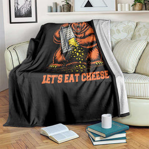 Angry Bear Grating Let's Eat Cheese Throw Blanket CFB Game Day Sport Fan TS10 Print Your Wear