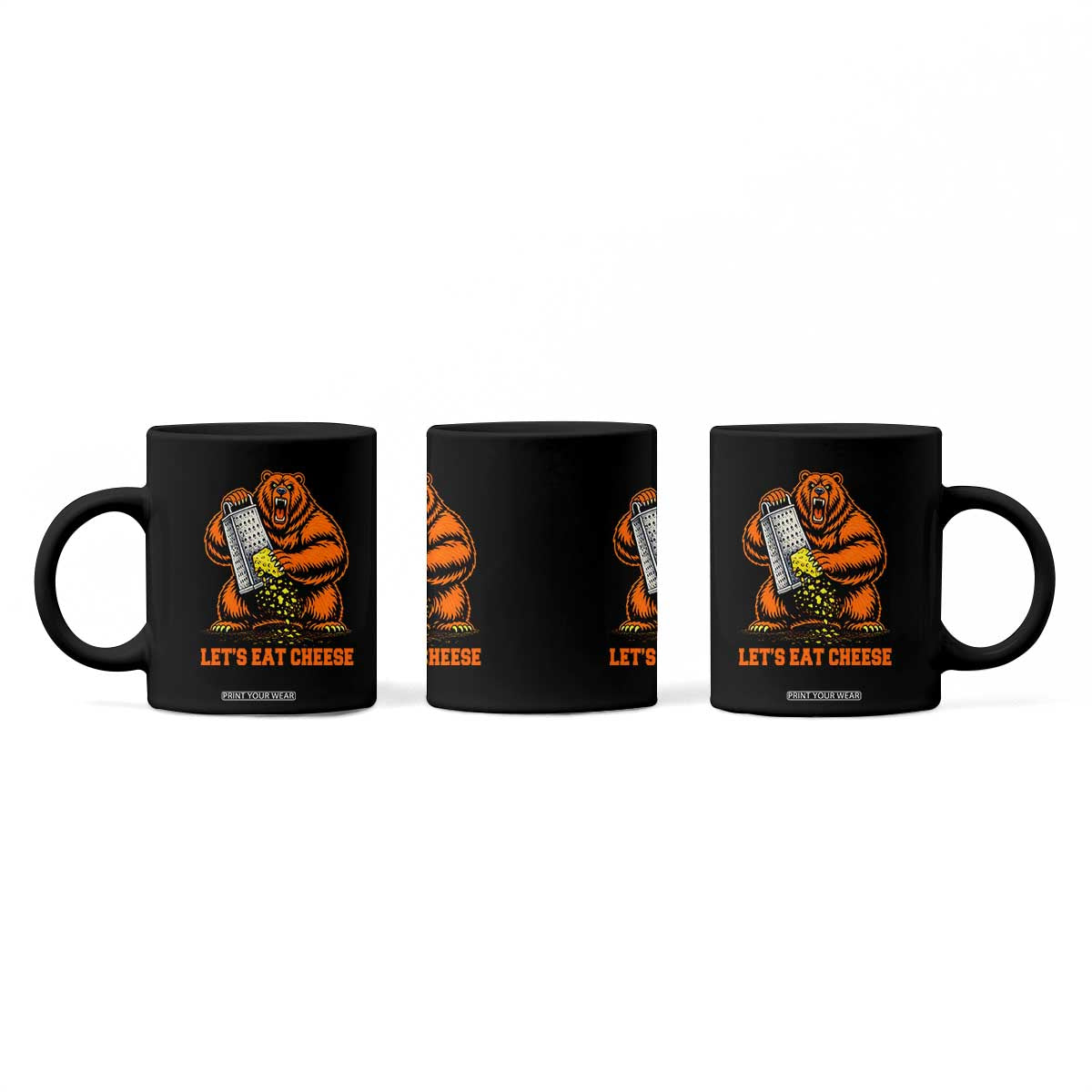 Angry Bear Grating Let's Eat Cheese Coffee Mug CFB Game Day Sport Fan TS10 Print Your Wear