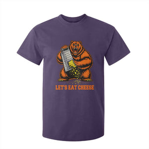 Angry Bear Grating Let's Eat Cheese T Shirt For Kid CFB Game Day Sport Fan TS10 Purple Print Your Wear