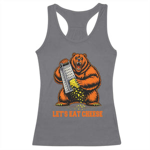 Angry Bear Grating Let's Eat Cheese Racerback Tank Top CFB Game Day Sport Fan TS10 Charcoal Print Your Wear