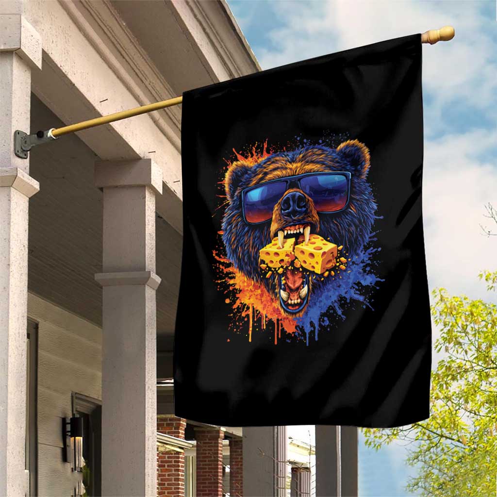 Angry Bear Lets Eat Cheese Garden Flag CFB Game Day Sport Fan TS10 Print Your Wear