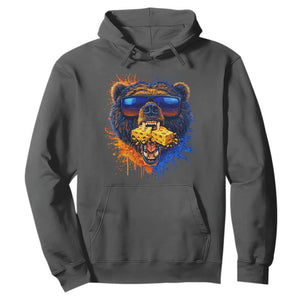 Angry Bear Lets Eat Cheese Hoodie CFB Game Day Sport Fan TS10 Dark Heather Print Your Wear