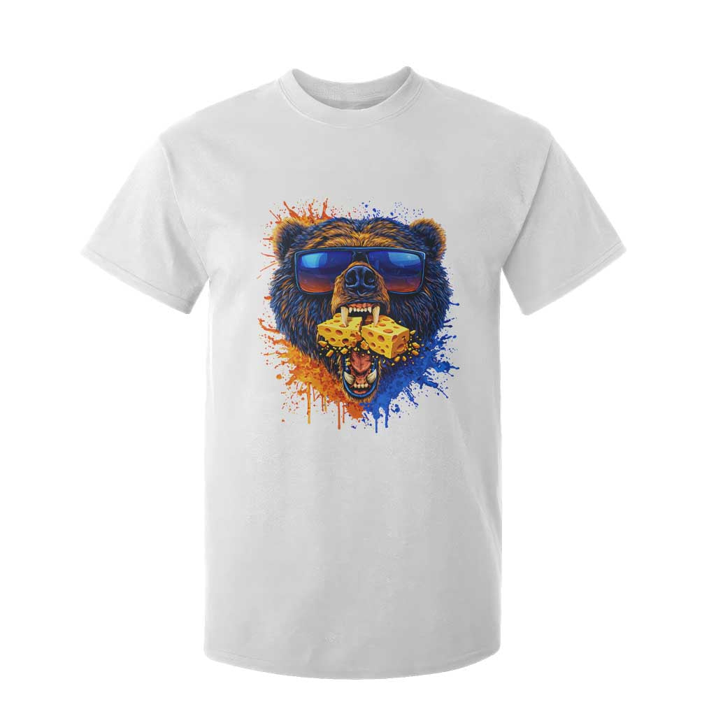 Angry Bear Lets Eat Cheese T Shirt For Kid CFB Game Day Sport Fan TS10 White Print Your Wear