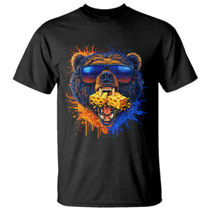 Angry Bear Lets Eat Cheese T Shirt CFB Game Day Sport Fan TS10 Black Print Your Wear