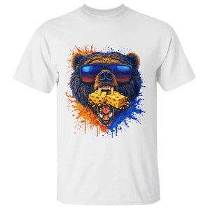 Angry Bear Lets Eat Cheese T Shirt CFB Game Day Sport Fan TS10 White Print Your Wear