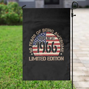 60th Birthday Garden Flag Vintage 1966 60 Year Old Birthday USA Flag TS10 Print Your Wear
