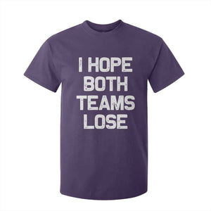 I Hope Both Team Lose T Shirt For Kid Funny Game Day Sports Meme TS10 Purple Print Your Wear