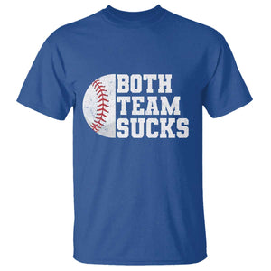 Funny Baseball T Shirt Both Teams Sucks Meme TS10 Royal Blue Print Your Wear
