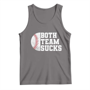 Funny Baseball Tank Top Both Teams Sucks Meme TS10 Deep Heather Print Your Wear