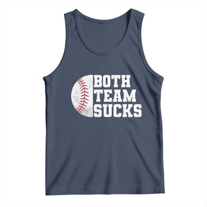 Funny Baseball Tank Top Both Teams Sucks Meme TS10 Navy Print Your Wear