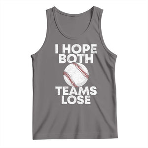 Funny Baseball Meme Tank Top I Just Hope Both Teams Lost TS10 Deep Heather Print Your Wear