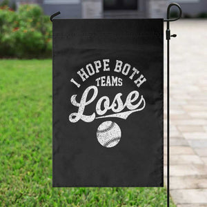 Baseball Meme Garden Flag Retro I Just Hope Both Teams Lost Funny Sayings TS10 Print Your Wear