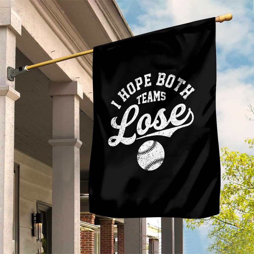Baseball Meme Garden Flag Retro I Just Hope Both Teams Lost Funny Sayings TS10 Print Your Wear
