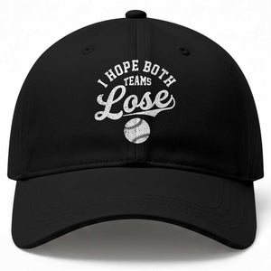 Baseball Meme Baseball Cap Retro I Just Hope Both Teams Lost Funny Sayings TS10 Print Your Wear