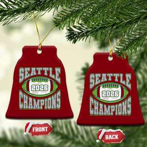 2026 Champion Seattle Ceramic Ornament Football Lovers TS10 Print Your Wear
