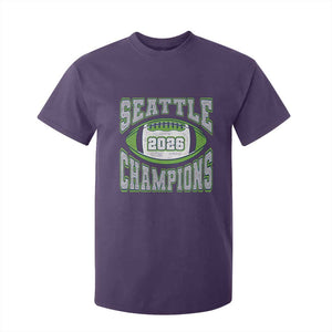 2026 Champion Seattle T Shirt For Kid Football Lovers TS10 Purple Print Your Wear