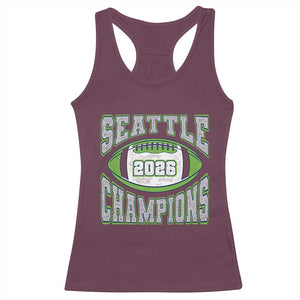 2026 Champion Seattle Racerback Tank Top Football Lovers TS10 Maroon Print Your Wear