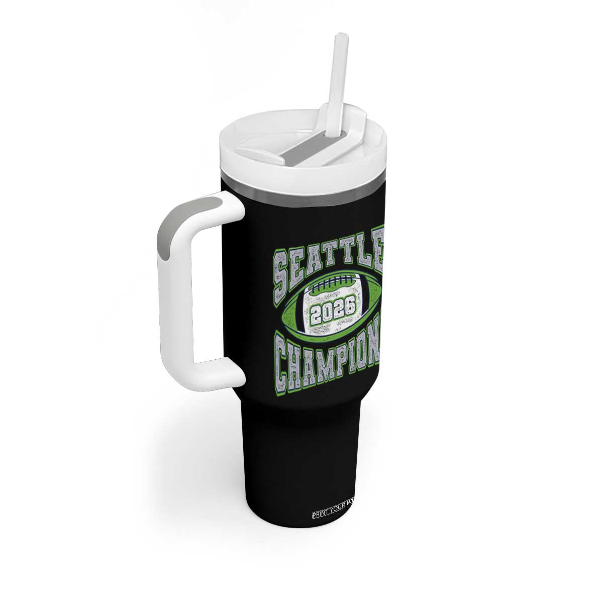 2026 Champion Seattle Tumbler With Handle Football Lovers TS10 Print Your Wear