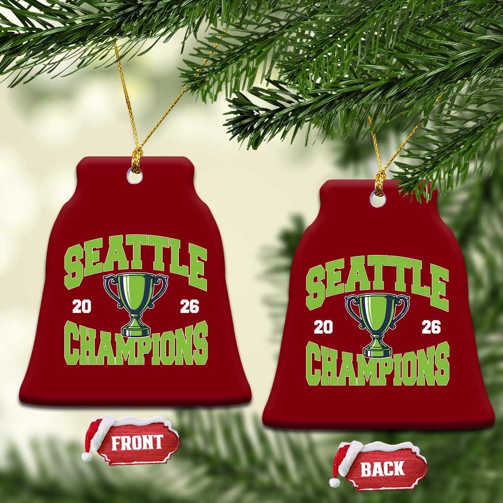 Seattle Champions 2026 Ceramic Ornament Retro Gameday Team Fan TS10 Print Your Wear