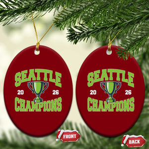 Seattle Champions 2026 Ceramic Ornament Retro Gameday Team Fan TS10 Print Your Wear