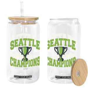 Seattle Champions 2026 Glass Can Retro Gameday Team Fan TS10 Print Your Wear