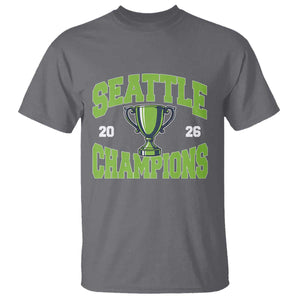 Seattle Champions 2026 T Shirt Retro Gameday Team Fan TS10 Charcoal Print Your Wear