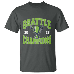 Seattle Champions 2026 T Shirt Retro Gameday Team Fan TS10 Dark Heather Print Your Wear