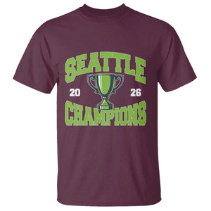 Seattle Champions 2026 T Shirt Retro Gameday Team Fan TS10 Maroon Print Your Wear